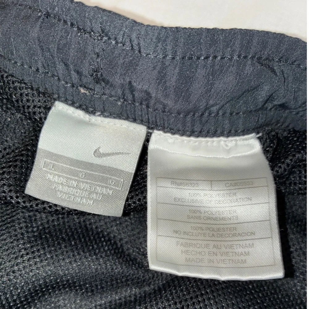 Nike Running Shorts Mens Large Black Mesh Lined Athletic Gym Pockets Swoosh Logo
